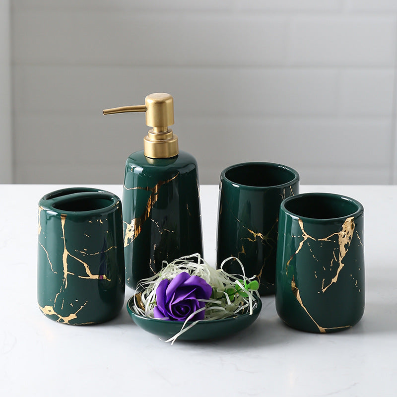 Ceramic Bathroom Wash & Rinse Cup