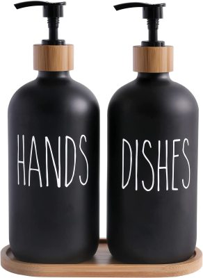 Wooden Soap & Shampoo Dispenser