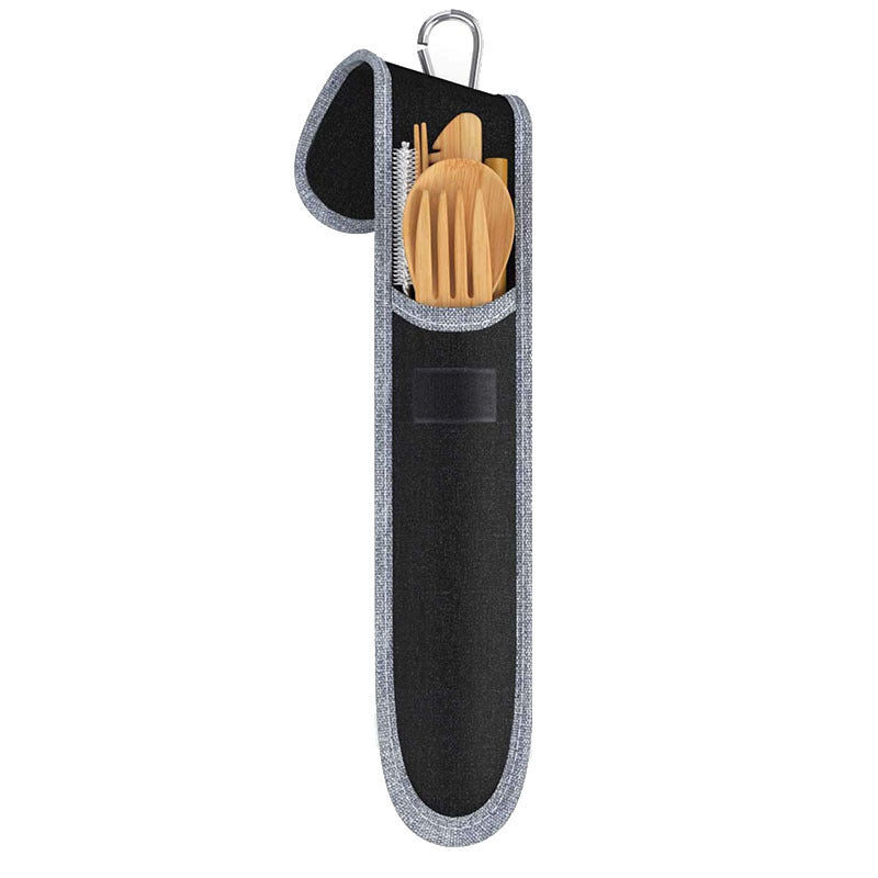 Bamboo & Stainless-Steel Cutlery Set