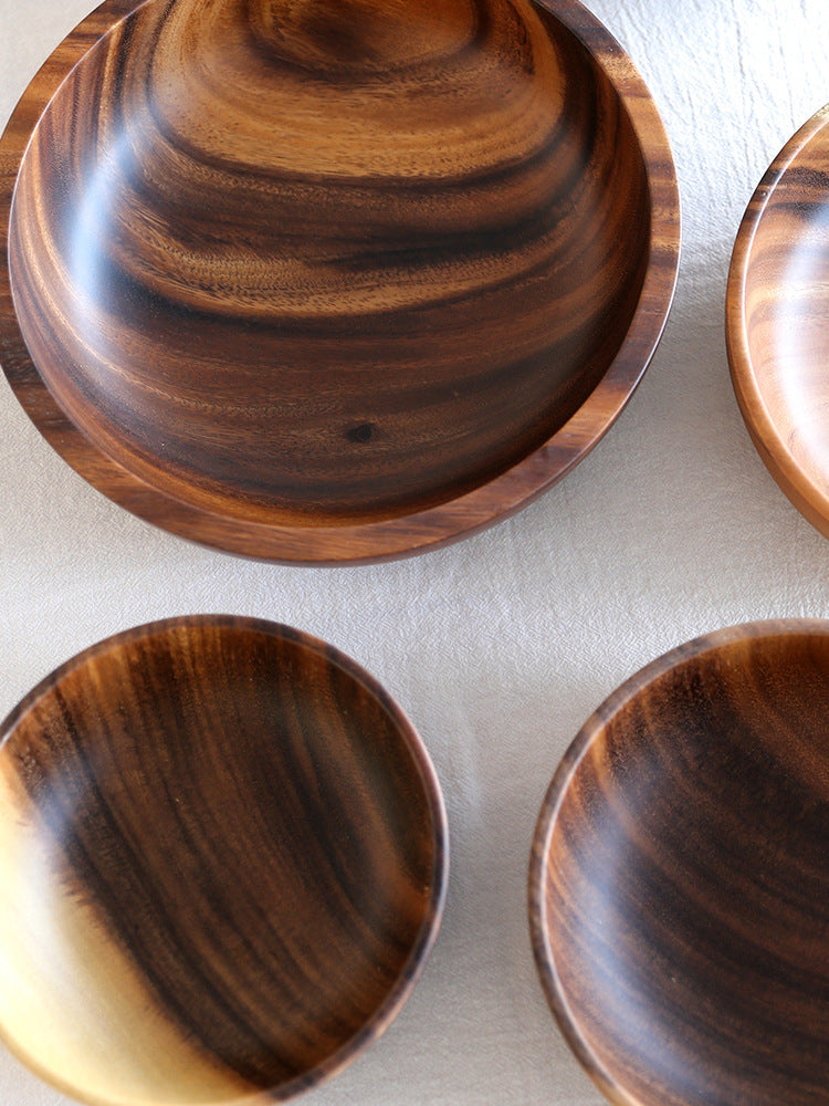 Natural Wooden Fruit Bowl