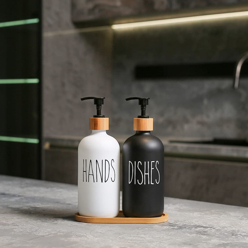 Wooden Soap & Shampoo Dispenser