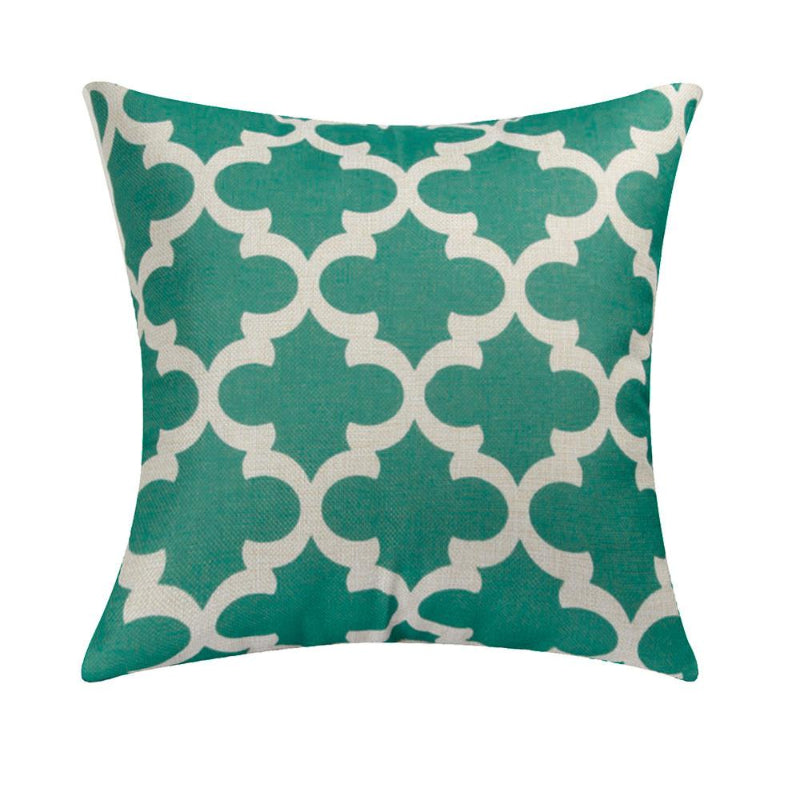 Geometric Pattern Linen Pillowcase