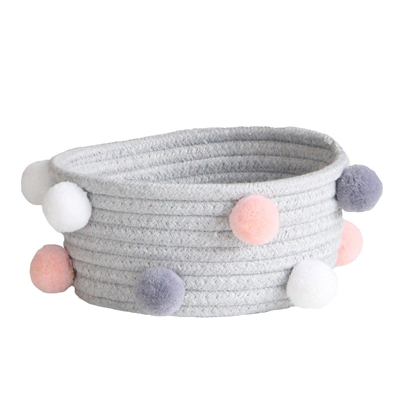 Wool Ball Cotton Storage Basket