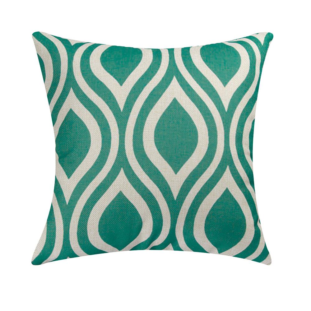 Geometric Pattern Linen Pillowcase