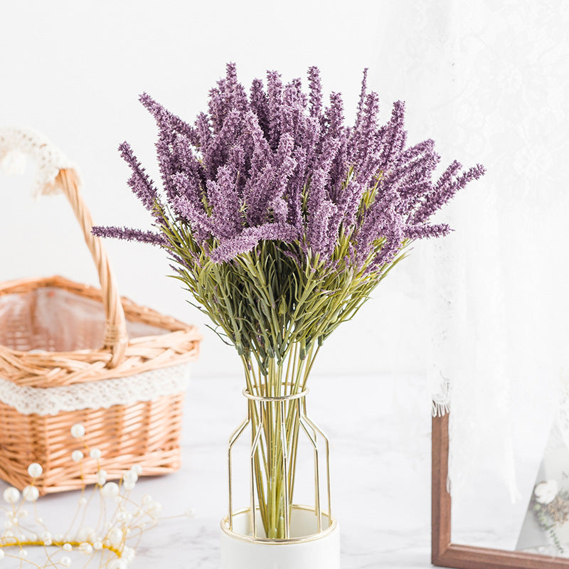 Artificial Wheat & Lavender Decoration