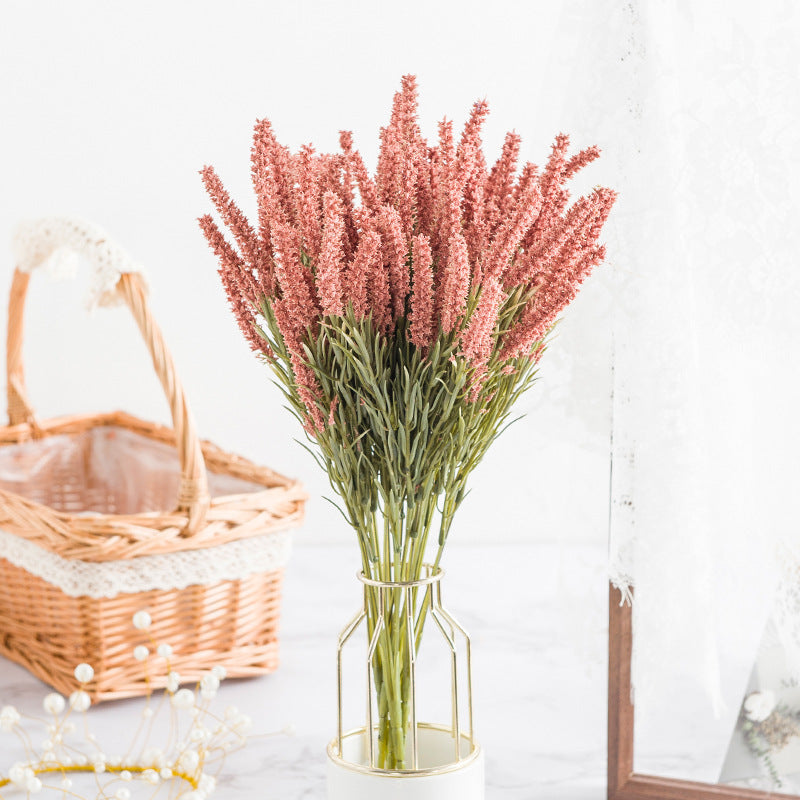 Artificial Wheat & Lavender Decoration
