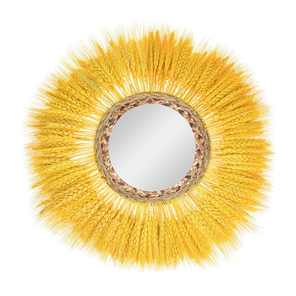 Rattan Wall Hanging Mirror Decoration