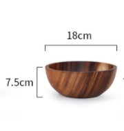 Natural Wooden Fruit Bowl