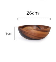 Natural Wooden Fruit Bowl