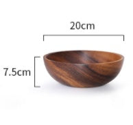 Natural Wooden Fruit Bowl