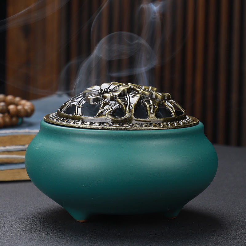 Ceramic Buddha Incense Burner