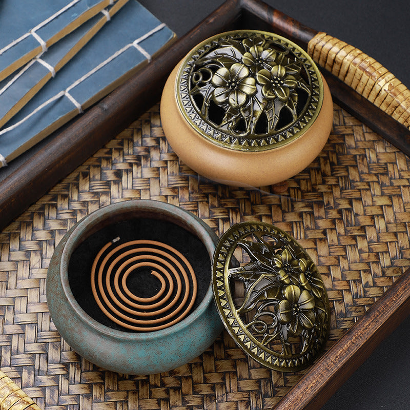 Ceramic Buddha Incense Burner