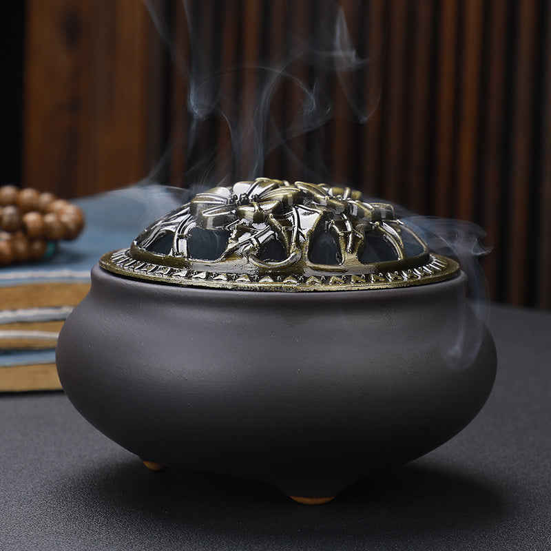 Ceramic Buddha Incense Burner