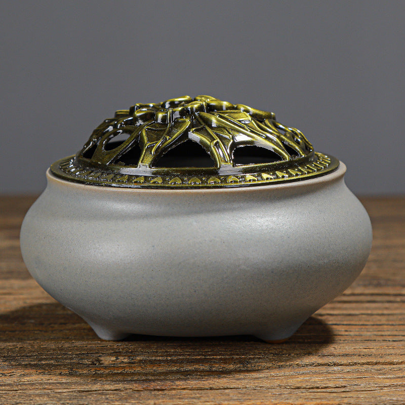 Ceramic Buddha Incense Burner