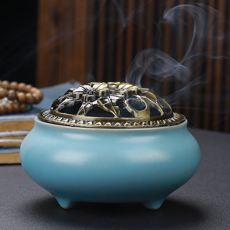 Ceramic Buddha Incense Burner