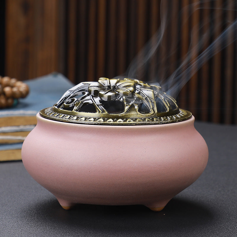 Ceramic Buddha Incense Burner