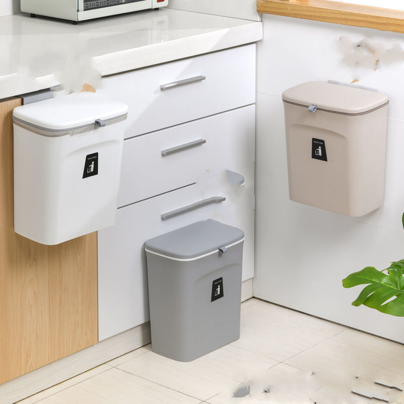 Wall-Mounted Kitchen Trash Bin