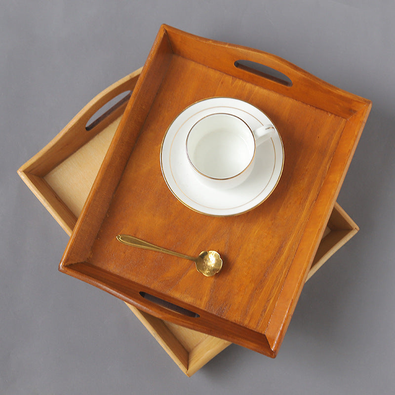 Retro Wooden Serving Tray