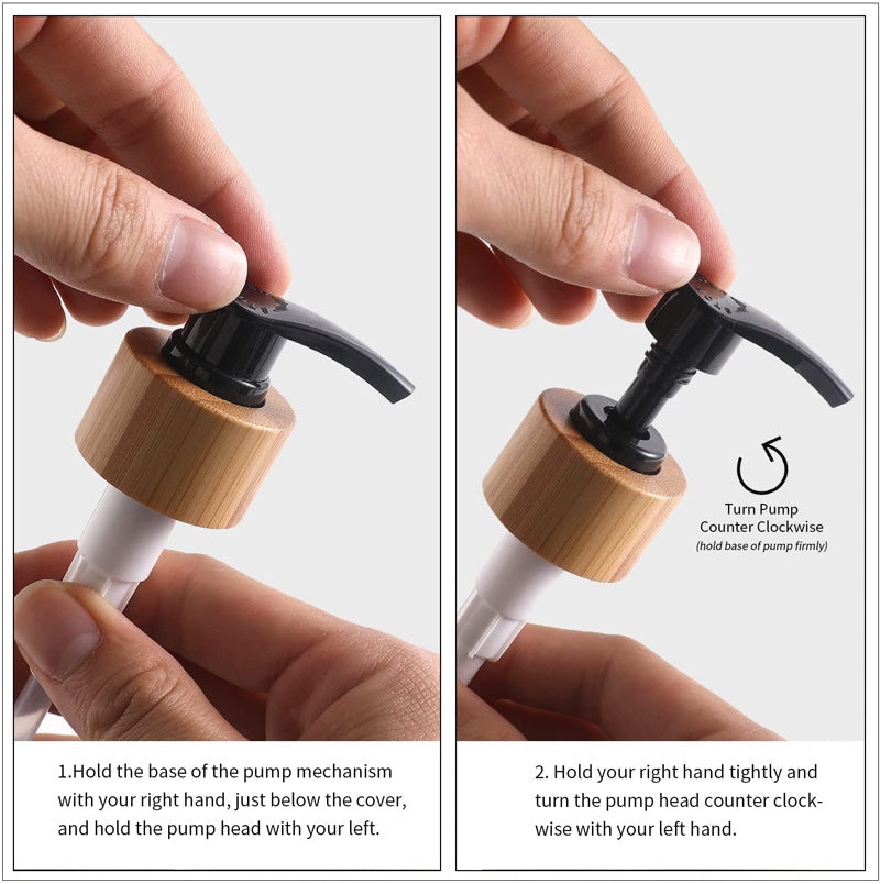 Wooden Soap & Shampoo Dispenser