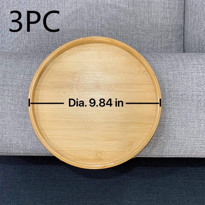 Round Foldable Bamboo Tray