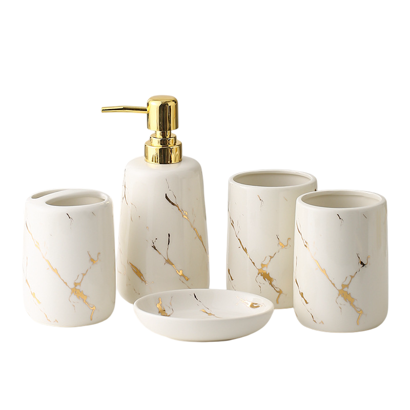 Ceramic Bathroom Wash & Rinse Cup