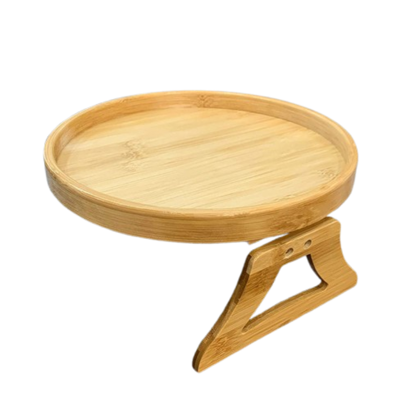 Round Foldable Bamboo Tray