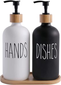 Wooden Soap & Shampoo Dispenser