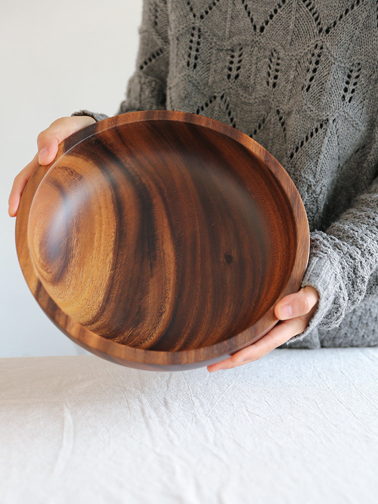 Natural Wooden Fruit Bowl