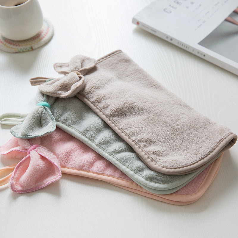 Coral Fleece Hanging Dish Towel
