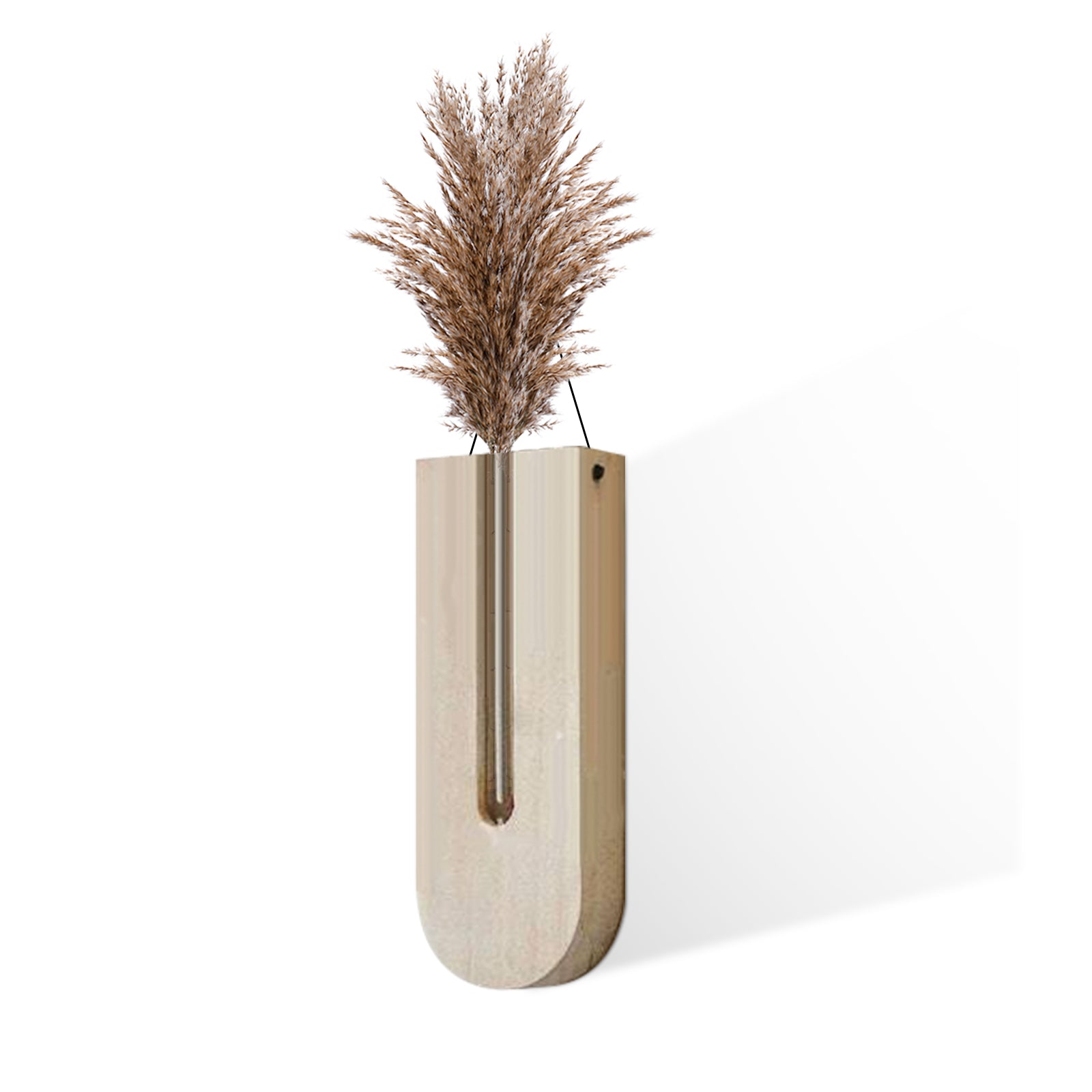 Wooden Wall Hanging Planter Vase