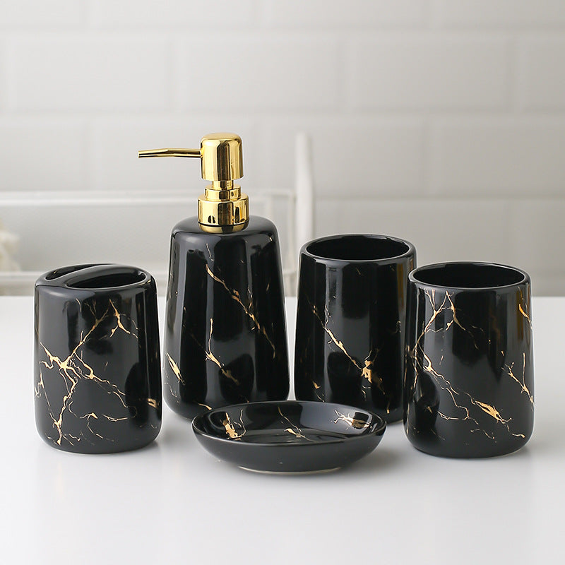 Ceramic Bathroom Wash & Rinse Cup