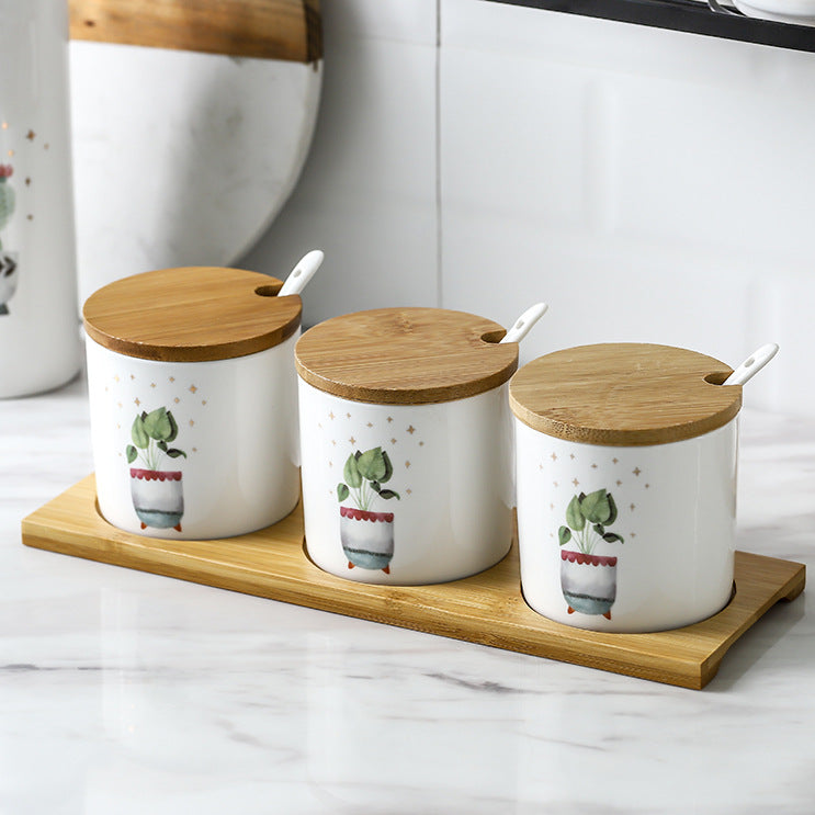 Ceramic Spice Jar with Lid