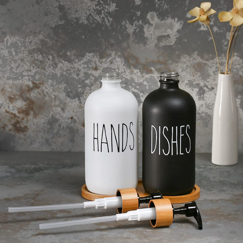 Wooden Soap & Shampoo Dispenser