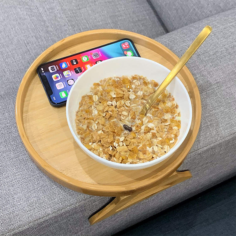 Round Foldable Bamboo Tray